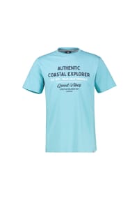 LERROS - Sommerliches T-Shirt aus Baumwolle mit O-Neck, große Größen - BAY GREEN