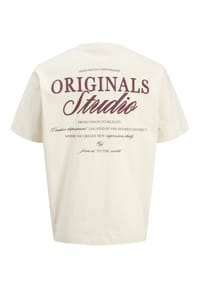 ORIGINALS by JACK & JONES - JORNORREBRO TYPO TEE, 177620001 WHITE, L - 175775001 CAS BLUE