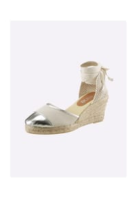 heine - Keilsandalette - beige-platinfarben
