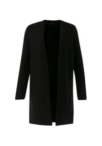 comma, - Strickjacke, offen, für Damen - 9999  GREY/BLACK