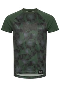 TAPOUT® - Herren Funktionsshirt normale Passform TRAINING GRAPHIC TEE - Green/Black