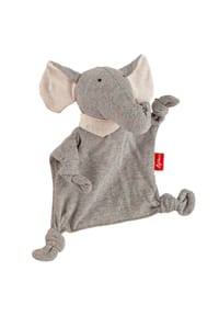 sigikid® - Mini-Schnuffeltuch Elefant ,  für Babys und Kleinkinder - grau