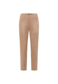 olsen - Hose mit geradem Bein und elastischem Bund - Hazelnut