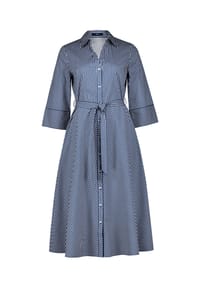 zero - Hemdblusenkleid mit 3/4 Arm - Dark Blue/White