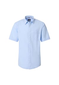 CASAMODA - Herren Freizeithemd Kurzarm uni Comfort Fit - Blau