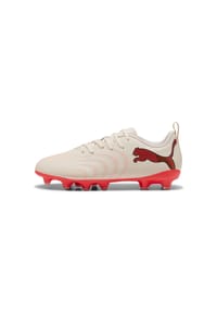 PUMA® - Fußballschuhe Future 9 Play, Agilität, für Kinder - ALMON-WHIT-RED-BLK
