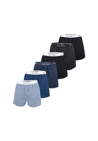 HAPPY SHORTS - Boxer Mix - Geo-Solid Black