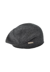 SEEBERGER - Baskenmütze, uni, für Damen  - 11 ANTHRA
