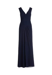 Vera Mont - Abendkleid mit V-Ausschnitt - Brown Diamond