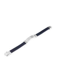 Adelia's Men Bold Style - Armband aus Leder 21 cm - blau