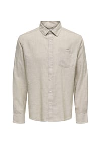 ONLY & SONS - Freizeithemd "Aiden", Regular Fit, Langarm, Kentkragen, für Herren - 188758 WHITE