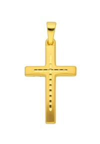 Adelia's - Damen Gold Schmuck 333 Gold Kreuz Anhänger - gold