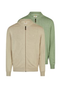 redmond - Strickjacke 2er Pack Basic - Dunkelgrau