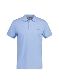 GANT - Herren Poloshirt - SLIM SHIELD PIQUE POLO, Kurzarm, Knopfleiste, Logo - Anthrazit