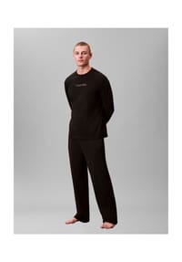 Calvin Klein - Schlafanzug-Oberteil Logo Cotton Tee, Baumwolle, für Herren - UB1 BLACK