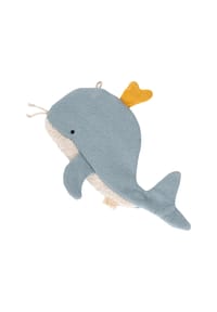 sigikid® - Knistertuch Wal Knistertücher ,  für Babys und Kleinkinder - blau