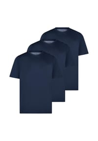 Redmond - T-Shirt 3er Pack Basic - Blau
