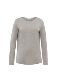 HANRO - Longsleeve Natural Elegance - grey melange