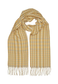 collezione alessandro® - Winterschal Inverno Made in Italy, mit modernem Karo - orange