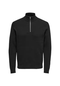ONLY & SONS - Pullover PHIL Strickpullover Troyer - schwarz