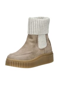 Marc O'Polo - Veloursleder/Textil Stiefelette - Taupe