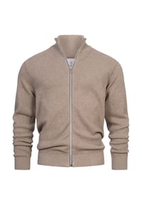 KRONSTADT - Strickjacke KSErik Zip - Black