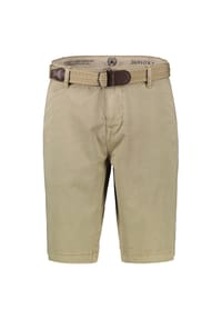LERROS - Bequeme Chino-Bermuda mit Gürtel und Minimalprint - DARK GRAPHITE