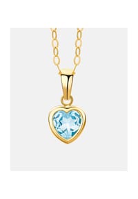 Diamant L'eternel - Halskette mit Blautopas, 375 Gelbgold - gold