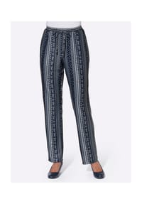 Witt - Jersey-Hose - marine-geblümt