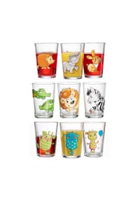 Ritzenhoff & Breker - Kindergläser Wald/Zoo/Monster 205 ml 9er Set bunt - bunt