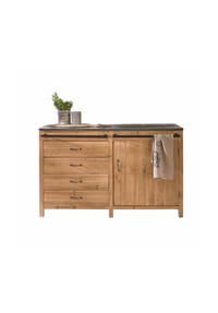 LOBERON - Küchenschrank Sunnybrook braun/grau - braun/grau