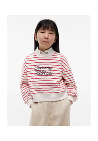 TOMMY HILFIGER - Sweatshirt, Rippbündchen, für Kinder - XLG  RED