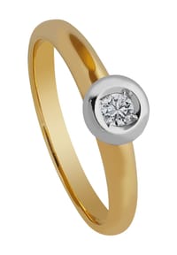 MONCARA Damen Ring, 375er Gelbgold mit 1 Diamant, ca. 0,08 Karat Bild 1