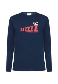 mey - Schlafanzug-Oberteil Mey x Peanuts, Langarm, für Herren - 668  YACHT BLUE