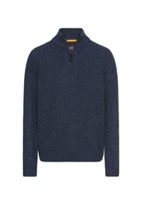 camel active - Strickpullover mit Stehkragen - Schwarz
