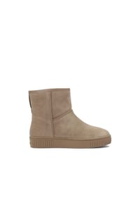 Kazar - Minimalistische Schneestiefel aus Wildleder - Taupe