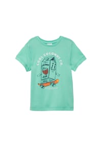 s.Oliver - T-Shirt, Ziernähte, für Kinder - 6602  BLUE GREEN