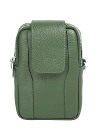 Samantha Look - Umhängetasche Echt Leder, Made In Italy - beige
