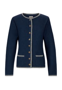 STOCKERPOINT - Trachtenstrickjacke Caro - nachtblau-grau