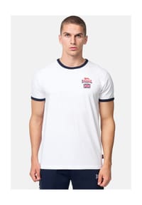 LONSDALE™ - Herren T-Shirt normale Passform CASHENDUN - White/Navy/Red