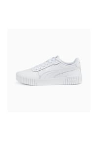 PUMA® - Carina 2.0 Sneaker, Leder, dämpfend, für Damen - PUMA WHITE-PUMA WH
