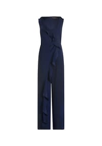 Vera Mont - Jumpsuit mit Volant - Dark Raspberry