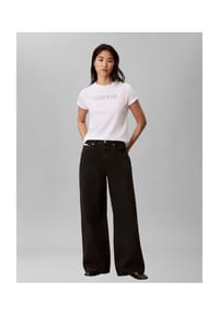 Calvin Klein Jeans - T-Shirt, Baumwolle, für Damen - YAF WHITE