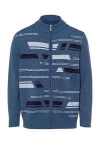 SIEH AN! - Strickjacke - graphit-gemustert