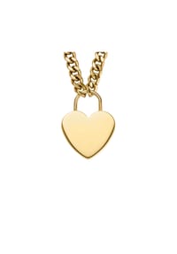 FOSSIL SUTTON - Fossil Damen Sutton goldfarbenes Edelstahl-Herz-Halskette, JF04958710 - GOLD