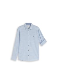 TOM TAILOR - structured shirt, 39537 BLUE PETROL, XXL - 39537 BLUE PETROL
