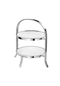 Fink Living 2er Etagere für Teller PLATE - PLATE - silberfarben