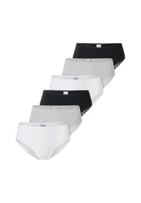 SCHIESSER - Brazil Slip 6er Pack 95/5 Modern Cotton - Schwarz