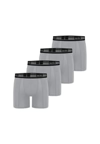 nur die - Langer Boxer Long Boxer Cotton Active - grau