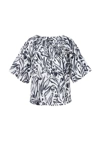 frapp - Bluse in großen Größen - white / navy